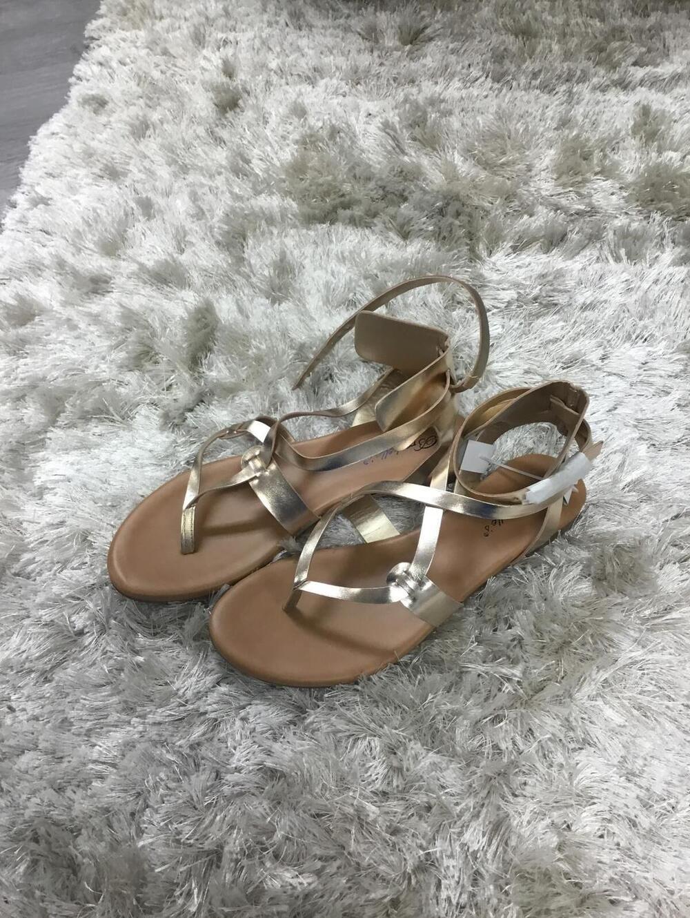 Capri Champagne Women's Sandals Size 8